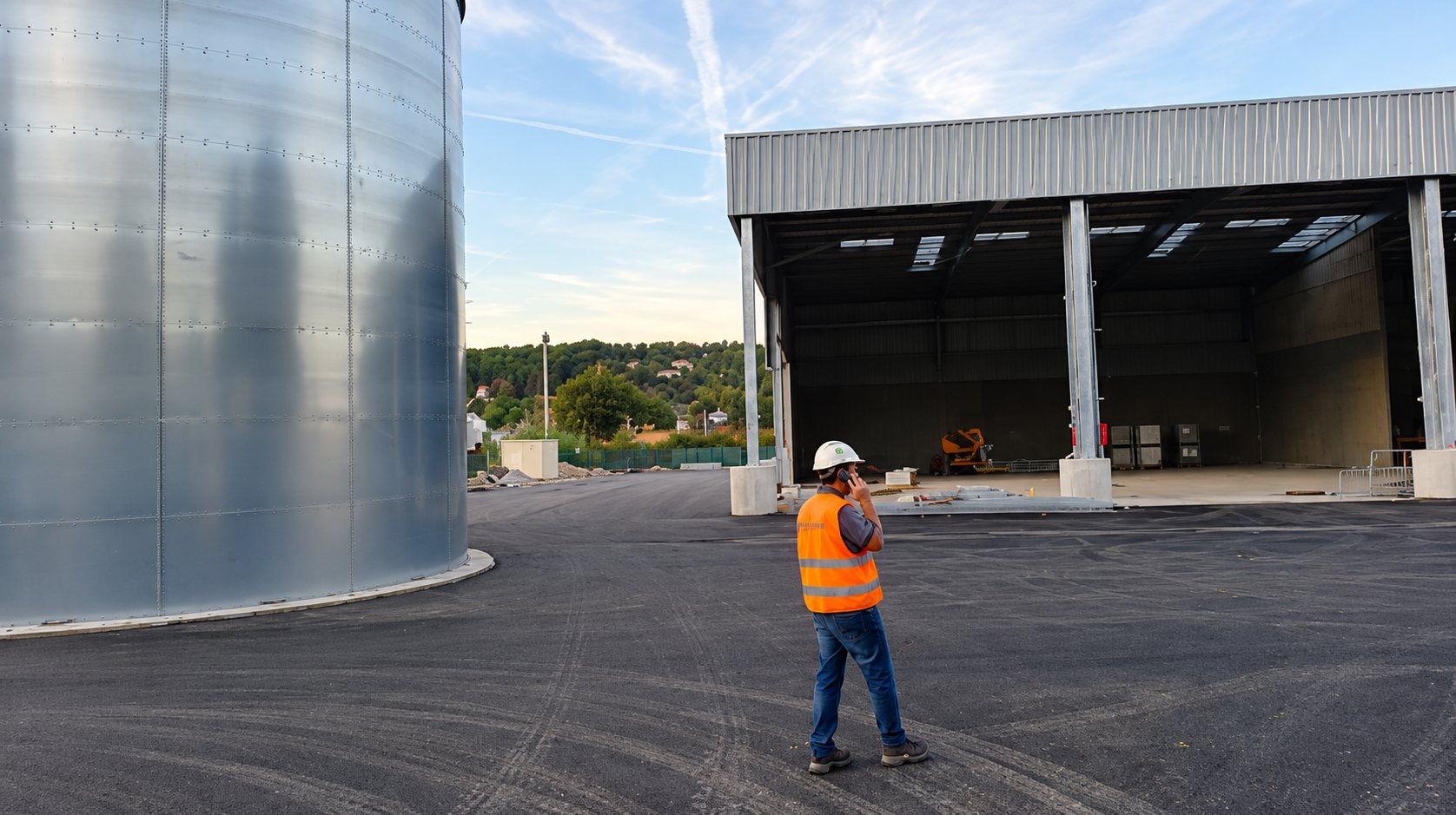 Installation industrielle de broyage et transfert de déchets