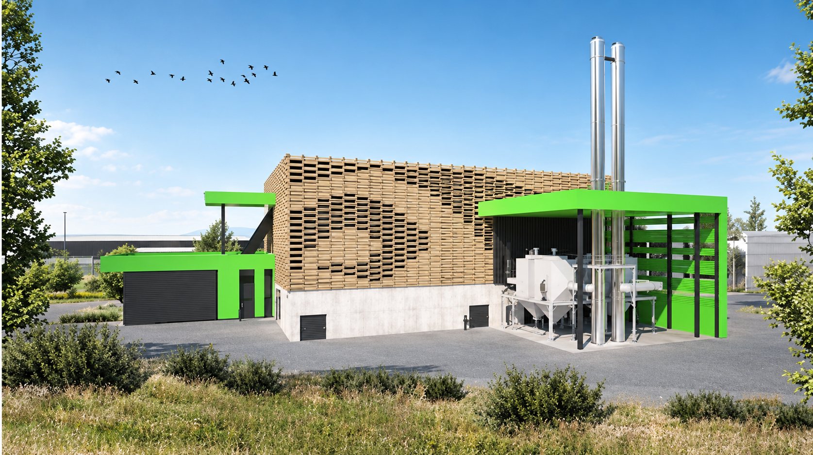 Construction d’une chaufferie bois ZI de Bissy